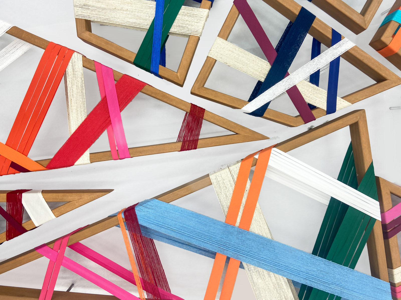 Open Form String Art Installation 3 | Ink + Indigo