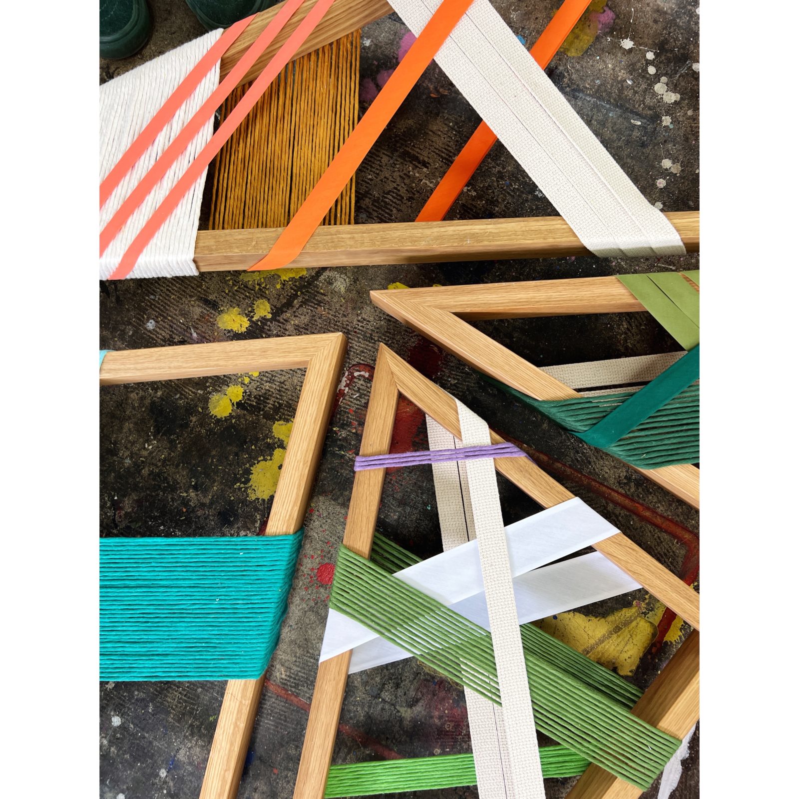 Open Form String Art Installation 1 | Ink + Indigo