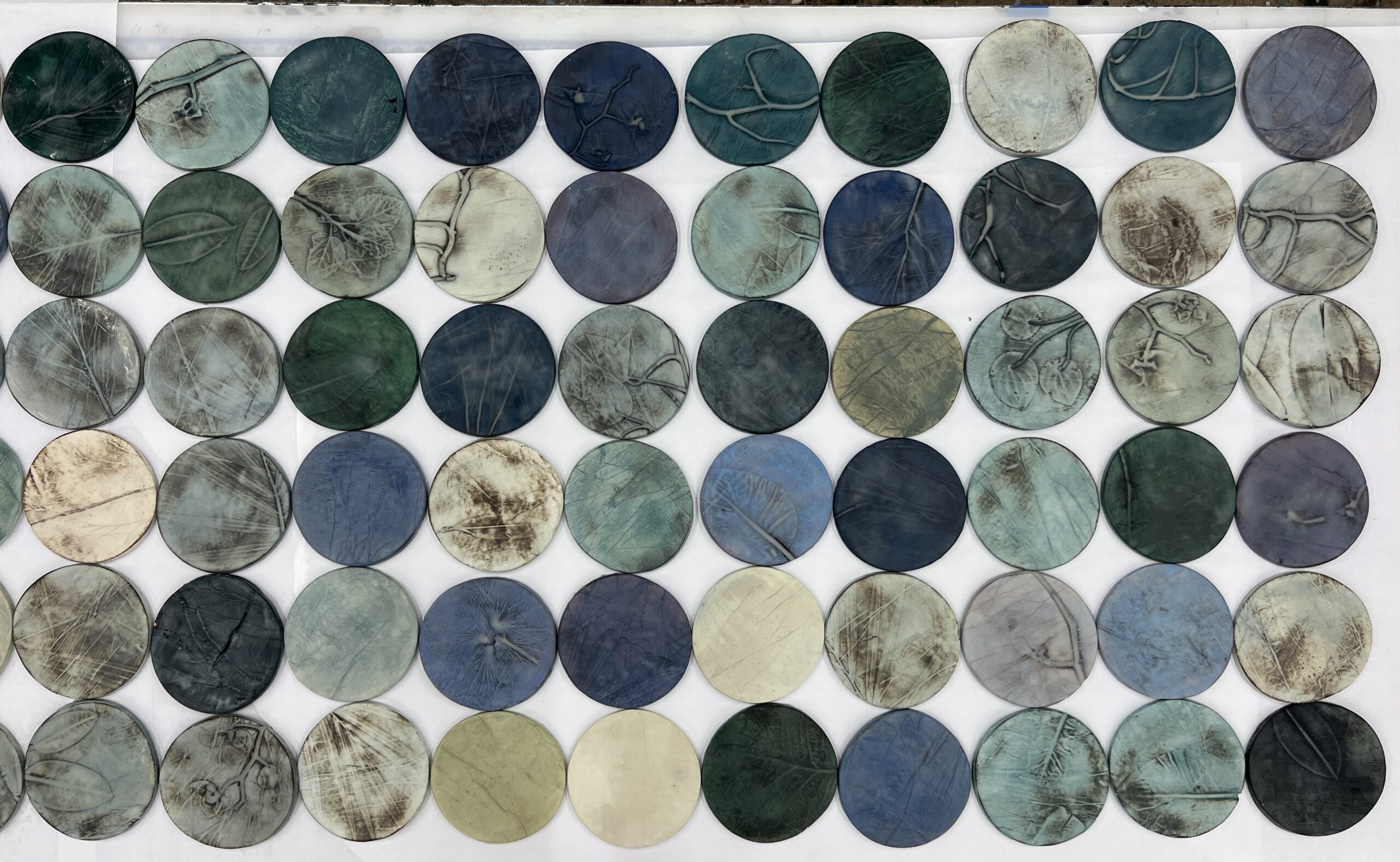 custom botanical dimensional paperclay art for hospitality and interior design project