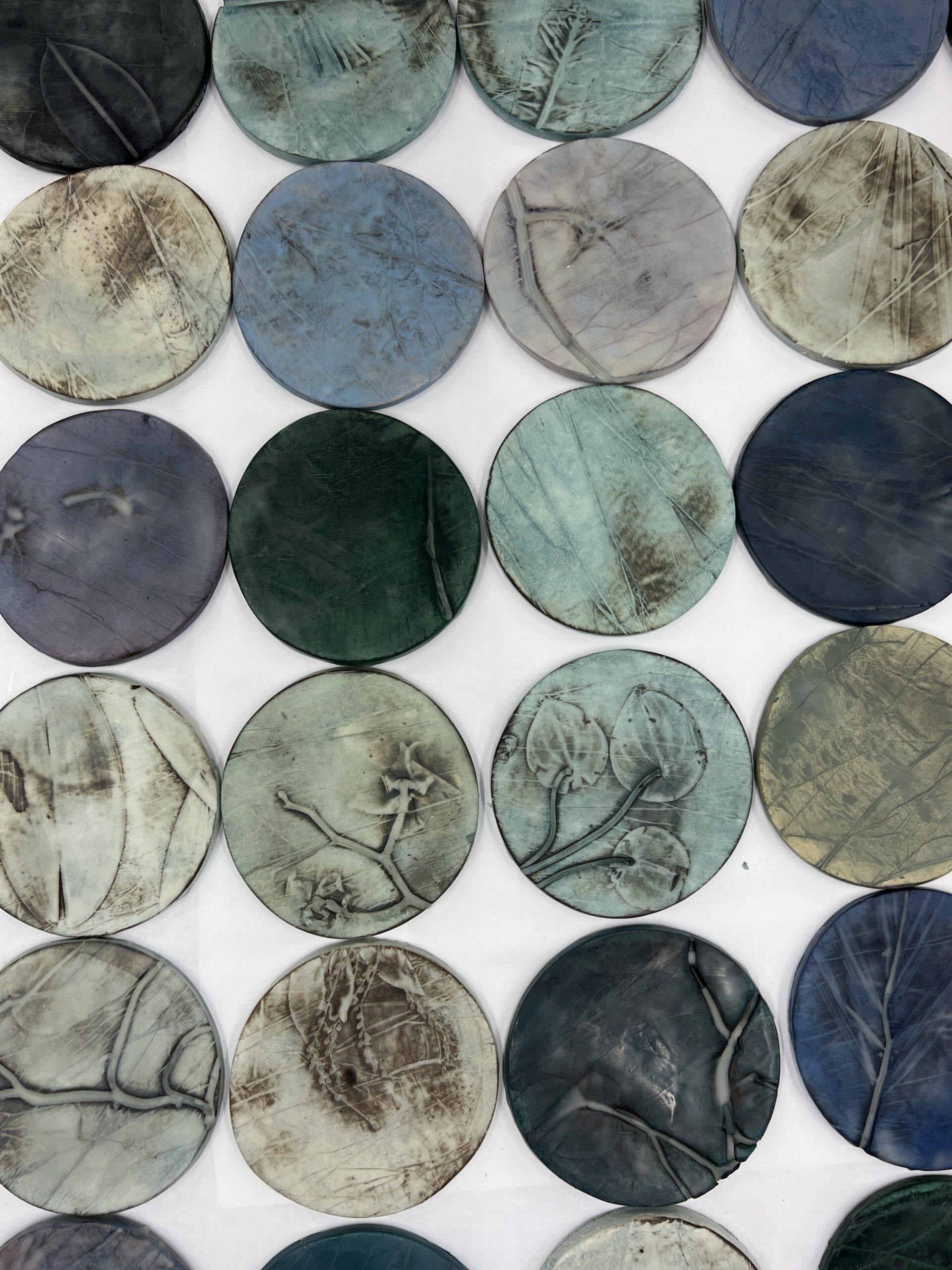 custom botanical dimensional paperclay art for hospitality and interior design project