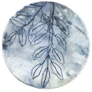 Emily Mann, Ink and Indigo, Fine Art Licensing for Hospitality and Interior Design Projects, Flora 13, INKFLORA013