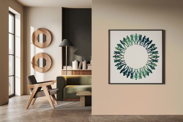 Kacie Rushton for Ink and Indigo Editions, Cycle (Forest) , print to order fine art licensing,